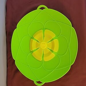 Silicone Spill Stopper, 10" Pot, "No Boil Over" Lid
